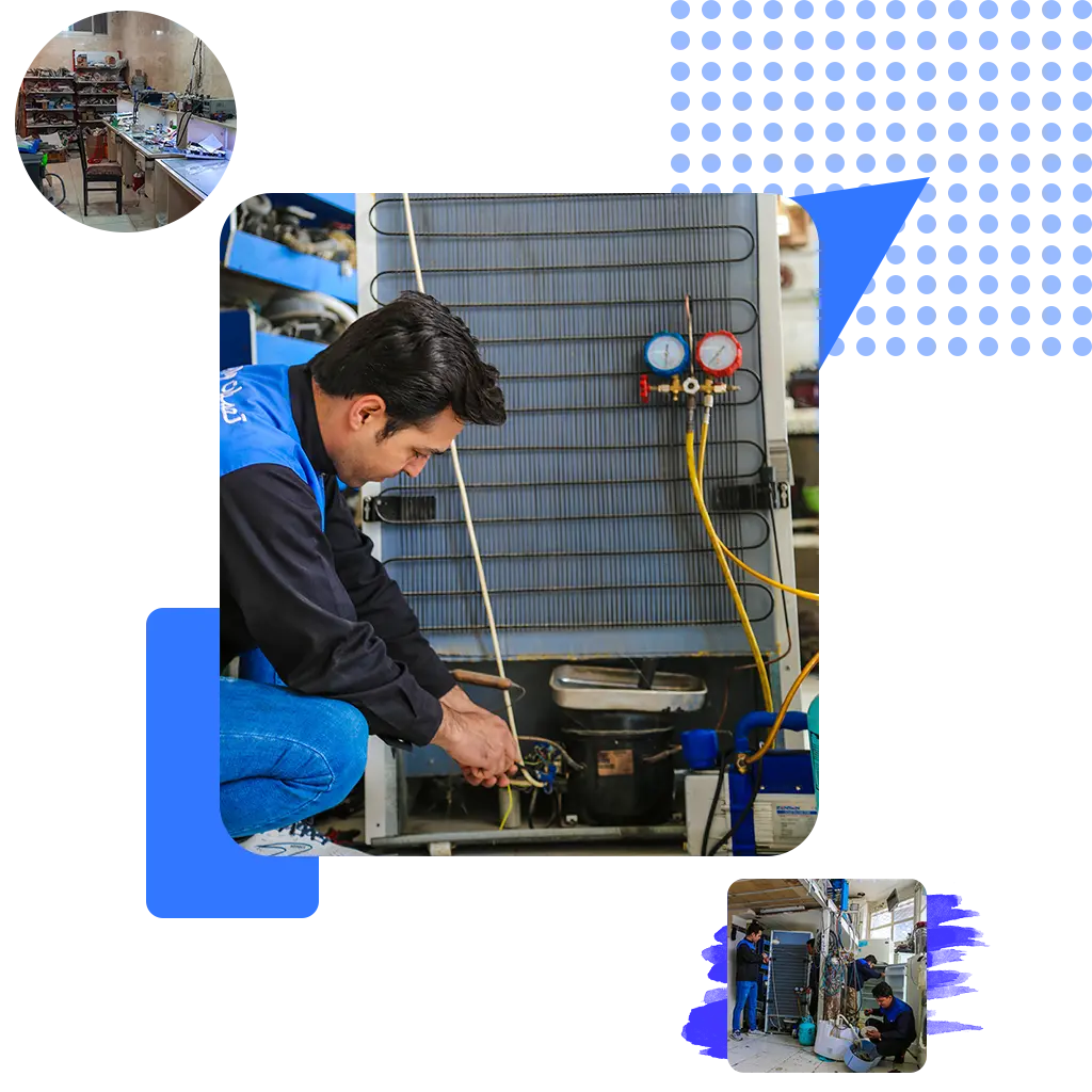 مجموعه آساک سرویس ارائه دهنده خدمات لوازم خانگی یخچال فریزر آبگرمکن و یخچال های صنعتی در مشهد.